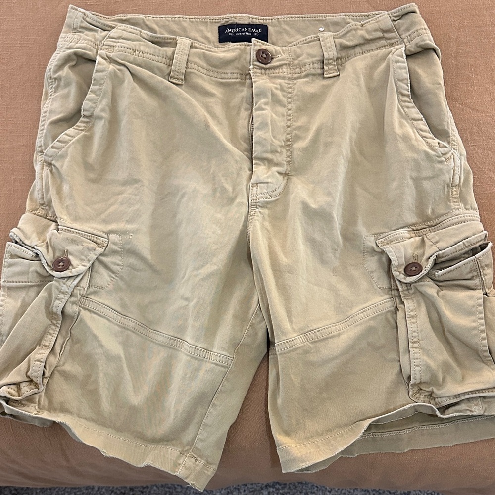 American Eagle Outfitters Men's Tan Cargo Shorts